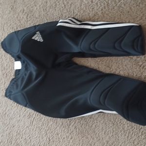 ADIDAS CLIMALITE Size S GOALIE SOCCER PADDED PANTS Black GoalKeeper Football
